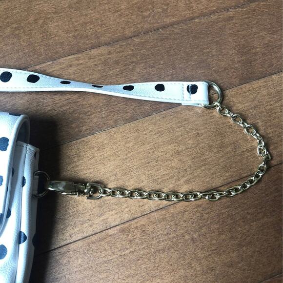 Betsey Johnson Serenity Polka-Dot faux leather Shoulder bag removable strap - Picture 12 of 12